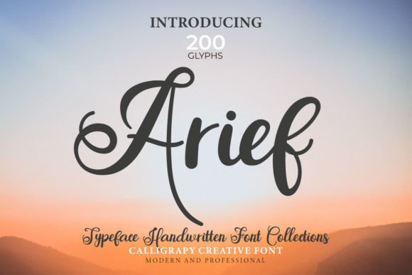 Arief Script Font Review for Design Projects