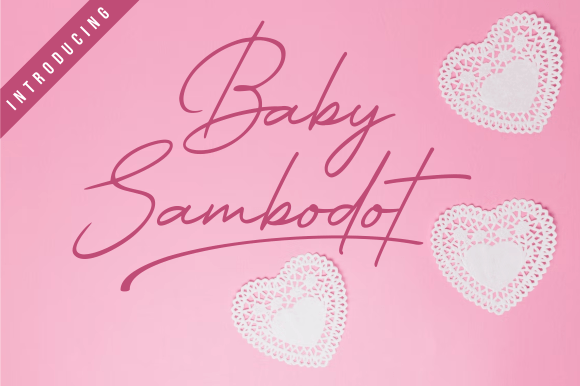 Baby Sambodot: A Handwritten Font for Editorial Elegance