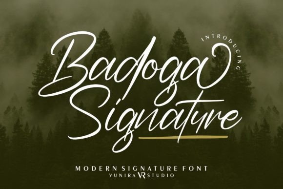 Badoga Signature: A Versatile Script Font for Editorial Design