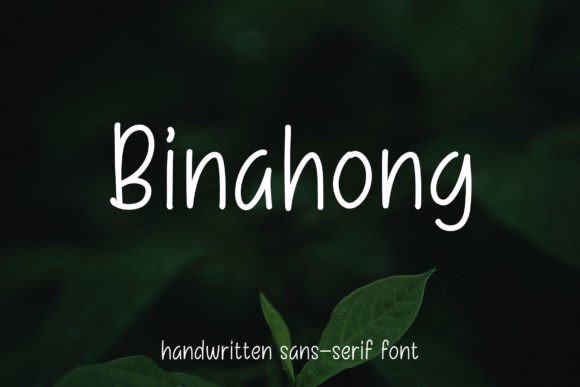 Binahong: The Minimalist Handwritten Font for Authentic Brand Identity
