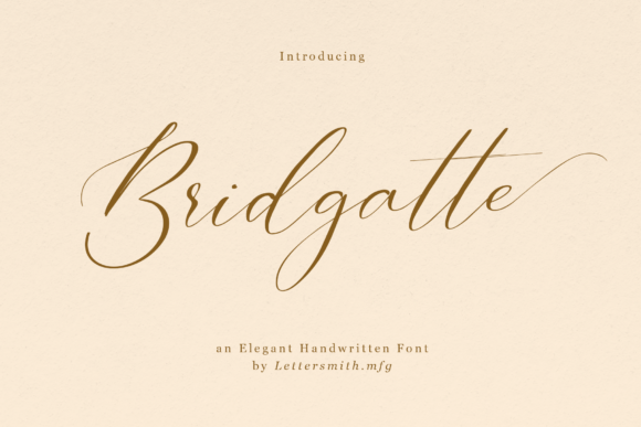 Bridgatte: A Luxurious Handwritten Font for Branding