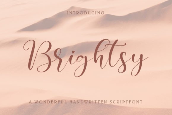 Brightsy: A Handwritten Font for Elegant Editorial Design