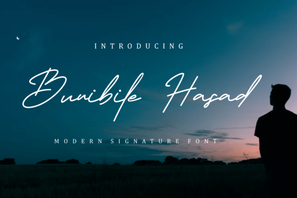 Bunibile Hasad: A Script Font for Creative Projects