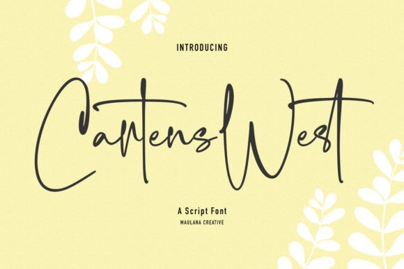 Cartens West: The Modern Script Font for Authentic Business Branding