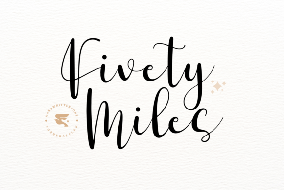 Fivety Miles Font for Timeless Branding