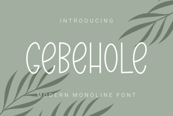 Gebehole: A Handwritten Font for Editorial Elegance