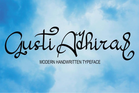 Gusti Adhira: The Handwritten Typeface That Elevates Small Business Branding