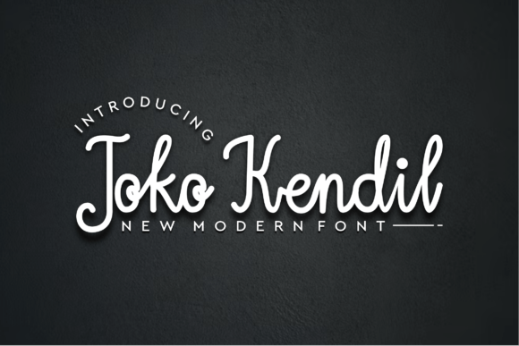 Joko Kendil: A Handwritten Font for Modern Branding