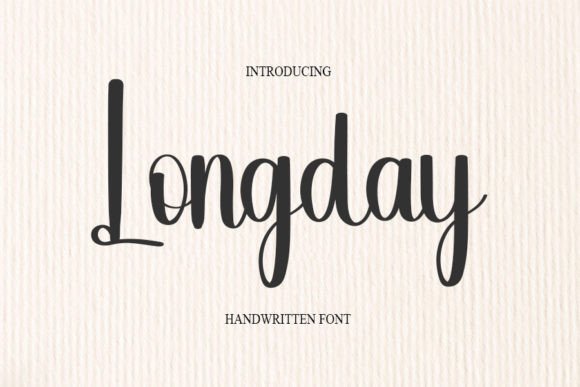 Longday: The Handwritten Typeface for Modern Web Design