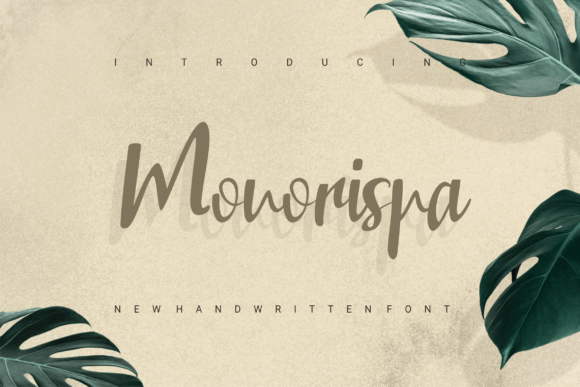 Monorispa: A Romantic Handwritten Typeface for Authentic Branding