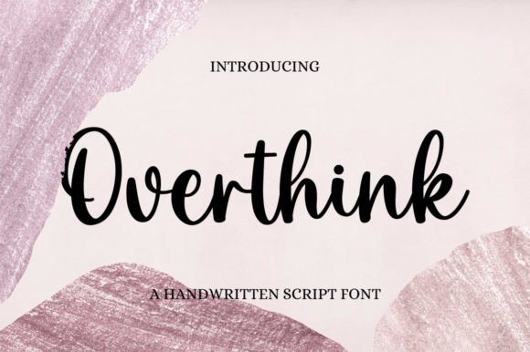 Overthink Font for Polished Branding