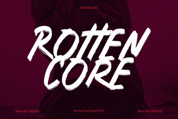 Rotten Core: A Handwritten Font for Editorial Elegance