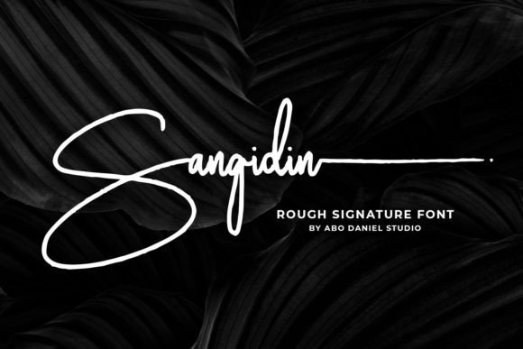 Sangidin: The Rough Signature Typeface for Scroll-Stopping Branding