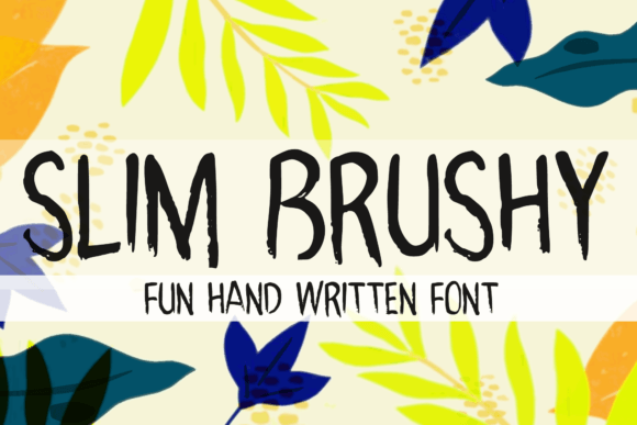 Slim Brushy Font for Handmade Creations