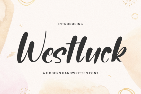 Westluck: A Modern Handwritten Font for Branding Projects